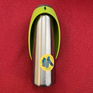 Messy Mutts Double Wall Stainless Steel Travel Water Bottle 600ml/20oz Green